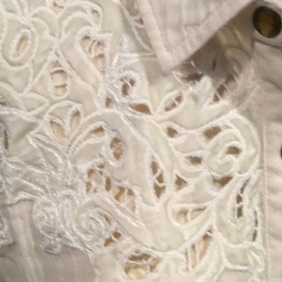 Free People top with velvet and embroidery - Picture 5 of 7